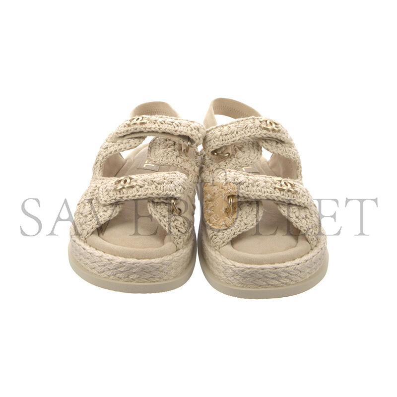 CHANEL INTERLOCKING CC LOGO ESPADRILLES G46339